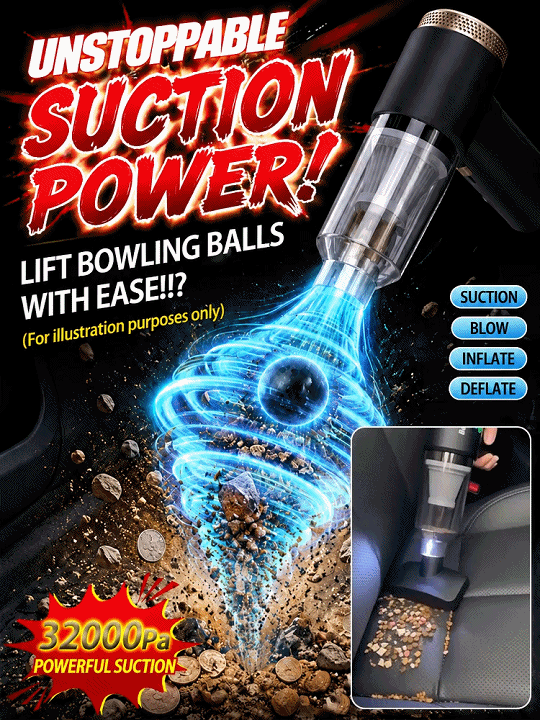 🌪️⚡ 32,000 Pa storm-force suction erases all dirt instantly!