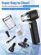 🌪️⚡ 32,000 Pa storm-force suction erases all dirt instantly!