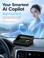 【Smart In-Car HUD Co-Pilot】Works on Sedans, SUVs, Pickups, RVs, and More! 30-Day Risk-Free Trial