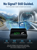 【Smart In-Car HUD Co-Pilot】Works on Sedans, SUVs, Pickups, RVs, and More! 30-Day Risk-Free Trial