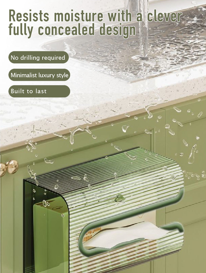 Acrylic wall-mounted tissue dispenser box