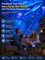 Comauo™ Ocean & Galaxy Projector: Ultra-HD Sphere Tech, Turns Your Room & Car Into an Aquarium in 1s.