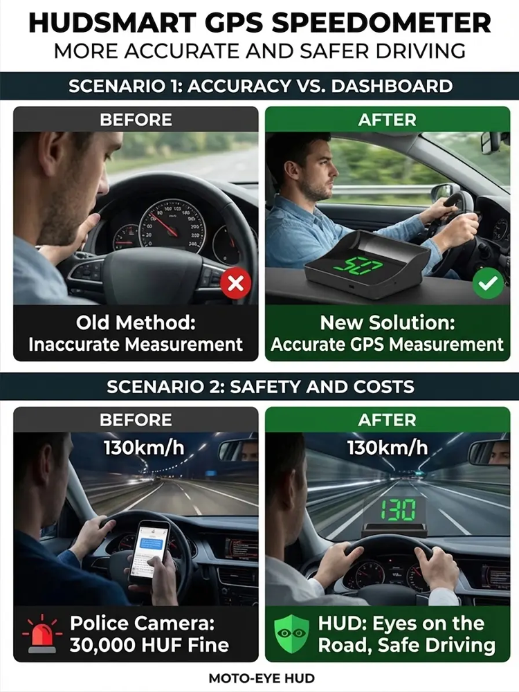 【Smart In-Car HUD Co-Pilot】Works on Sedans, SUVs, Pickups, RVs, and More! 30-Day Risk-Free Trial