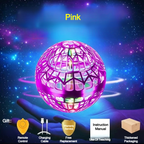 【AI Boomerang】🤩FlyBack Pro™ Release Pressure Flying Ball Toy- Auto-returns to hand, interactive flying ball