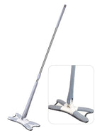 Hand-free rotating floor mop