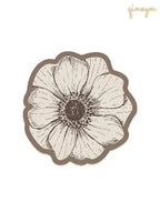 [Water Absorbing and Oil Repelling] Rose Flower Kitchen Bathroom Siliceous Clay Drain Pad