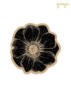 [Water Absorbing and Oil Repelling] Rose Flower Kitchen Bathroom Siliceous Clay Drain Pad