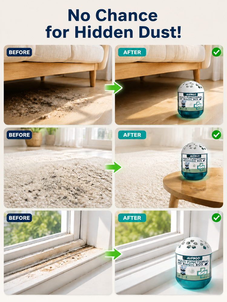 【Air Purification Wonder】🌬️[Baby & Mom Safe Purification] ✨Whole-House Dust Buster Smart Vacuum Cube