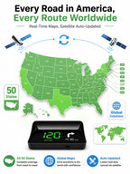 【Smart In-Car HUD Co-Pilot】Works on Sedans, SUVs, Pickups, RVs, and More! 30-Day Risk-Free Trial