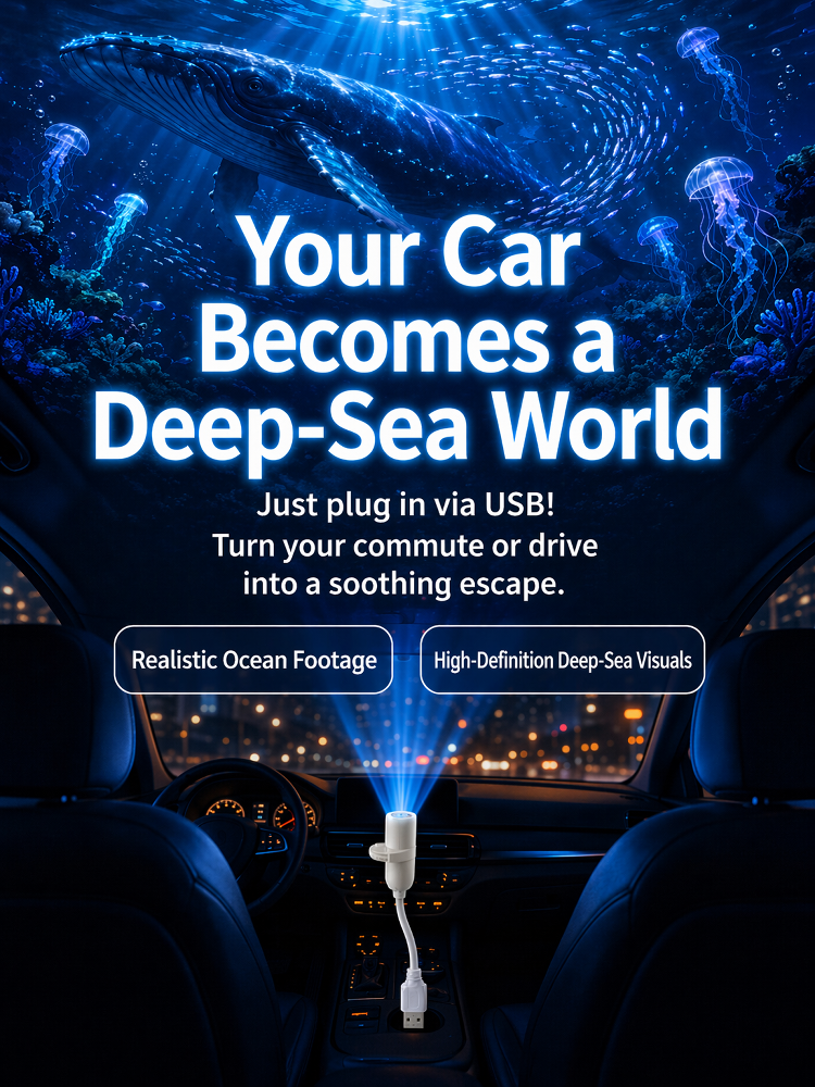 Comauo™ Ocean & Galaxy Projector: Ultra-HD Sphere Tech, Turns Your Room & Car Into an Aquarium in 1s.