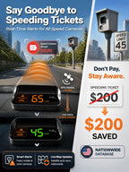 【Smart In-Car HUD Co-Pilot】Works on Sedans, SUVs, Pickups, RVs, and More! 30-Day Risk-Free Trial