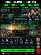 【Smart In-Car HUD Co-Pilot】Works on Sedans, SUVs, Pickups, RVs, and More! 30-Day Risk-Free Trial