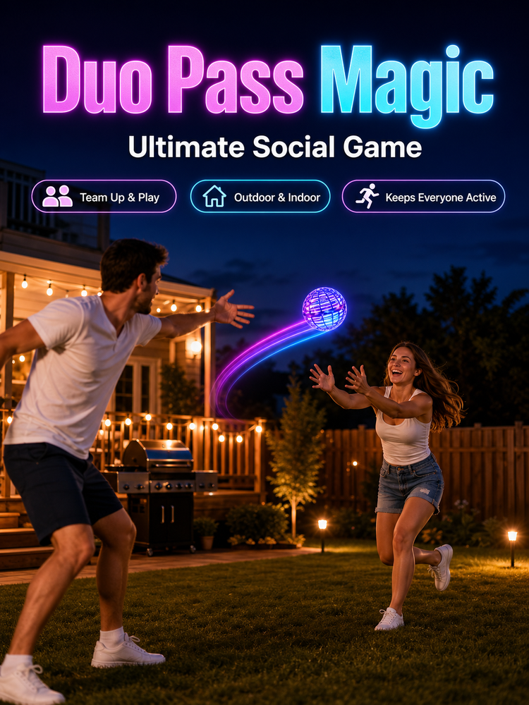 【AI Boomerang】🤩FlyBack Pro™ Release Pressure Flying Ball Toy- Auto-returns to hand, interactive flying ball