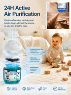 【Air Purification Wonder】🌬️[Baby & Mom Safe Purification] ✨Whole-House Dust Buster Smart Vacuum Cube