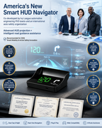 【Smart In-Car HUD Co-Pilot】Works on Sedans, SUVs, Pickups, RVs, and More! 30-Day Risk-Free Trial